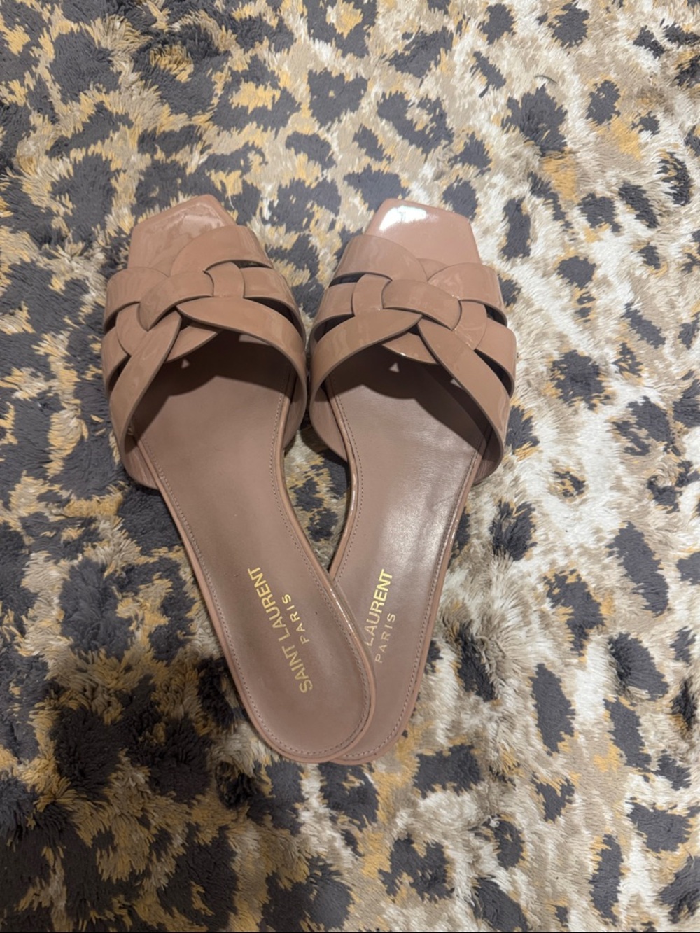 Saint Laurent Tribute Slide Mules